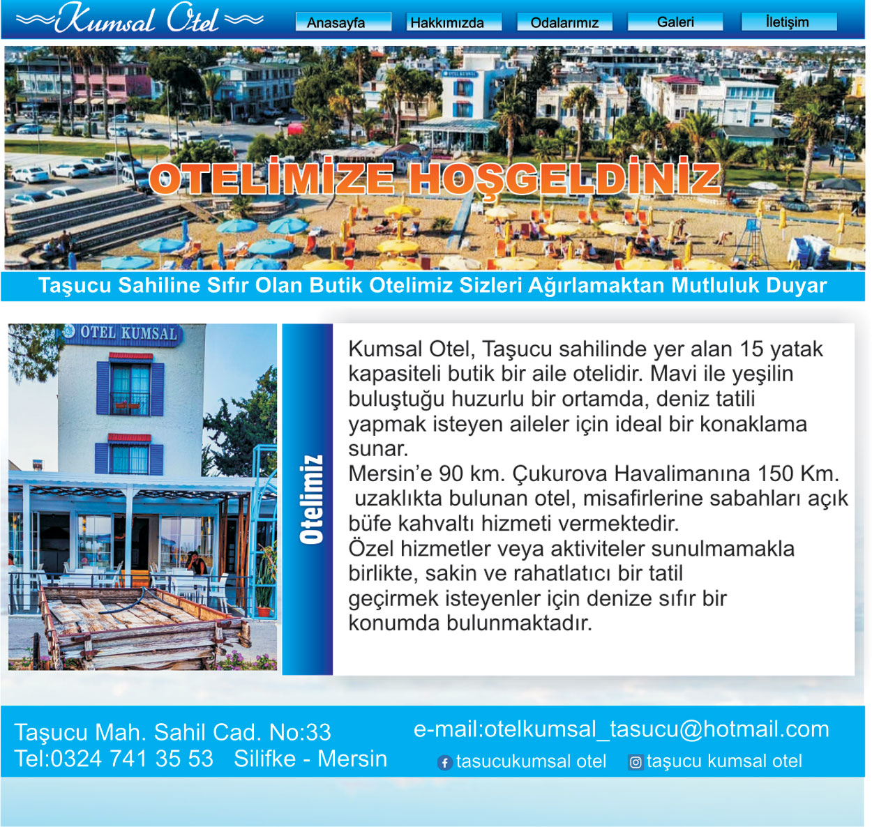 taşucu kalacak otel 